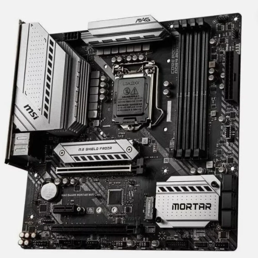 MSI MAG B460M MORTAR LGA 1200 Intel B460 SATA 6Gb/s Micro ATX Motherboard